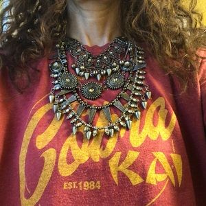 Zara layered silver necklace